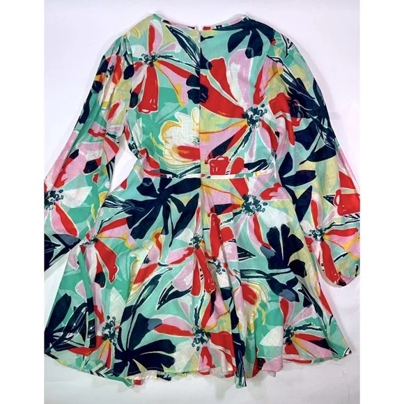 Walter Baker Hannah Floral Dress w/ Cut Out Details (Size: 12) - Picture 5 of 7